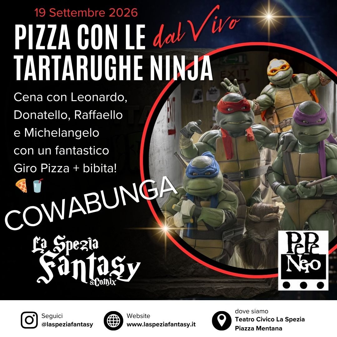 "PIZZA TIME" Pizza con le Tartarughe Ninja