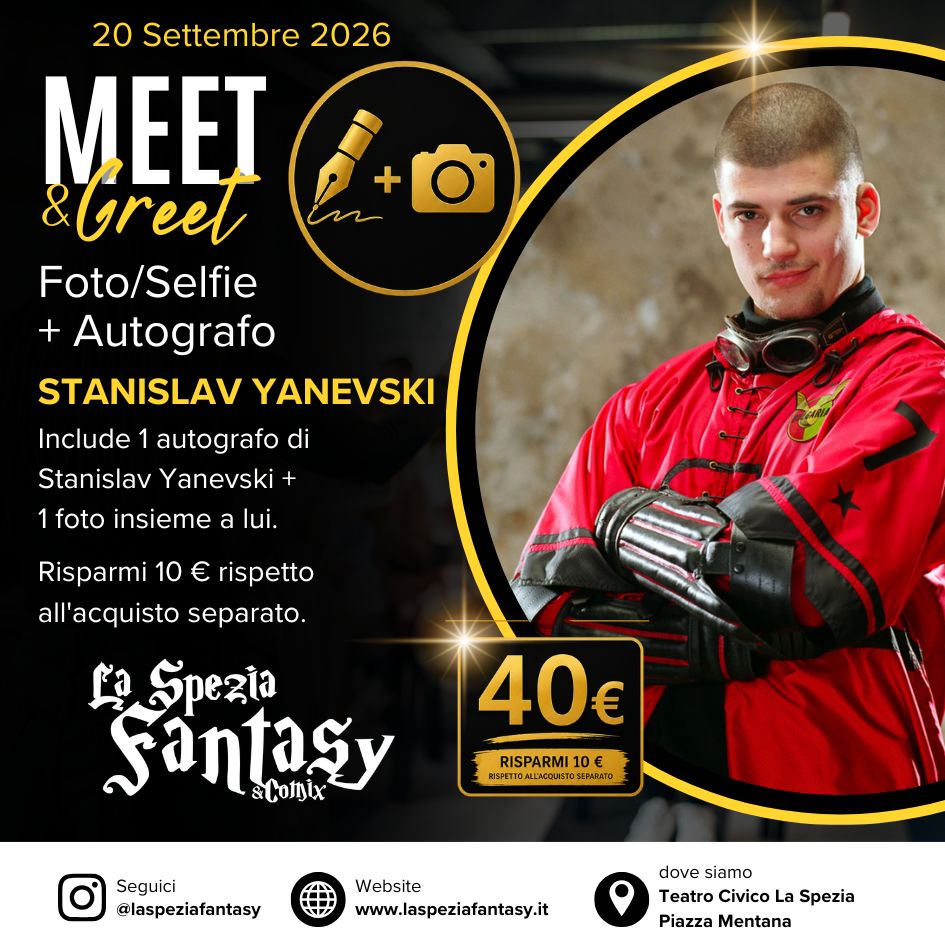 AUTOGRAFO + FOTO con Stanislav Yanevski (Viktor Krum)